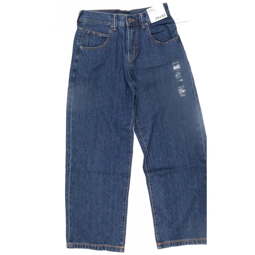 Aeropostale Jeans Super Baggy Dark Wash 29x32 Non-Stretch NWT MSRP 64.95